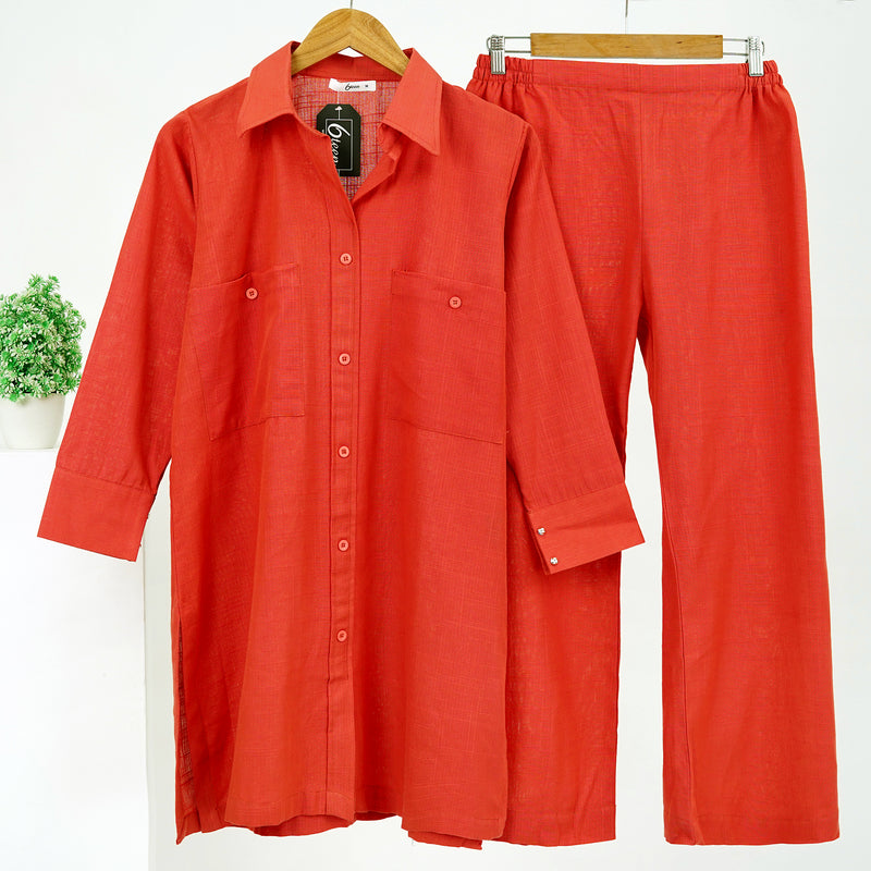 Terracotta Khadar Suit - Image 6