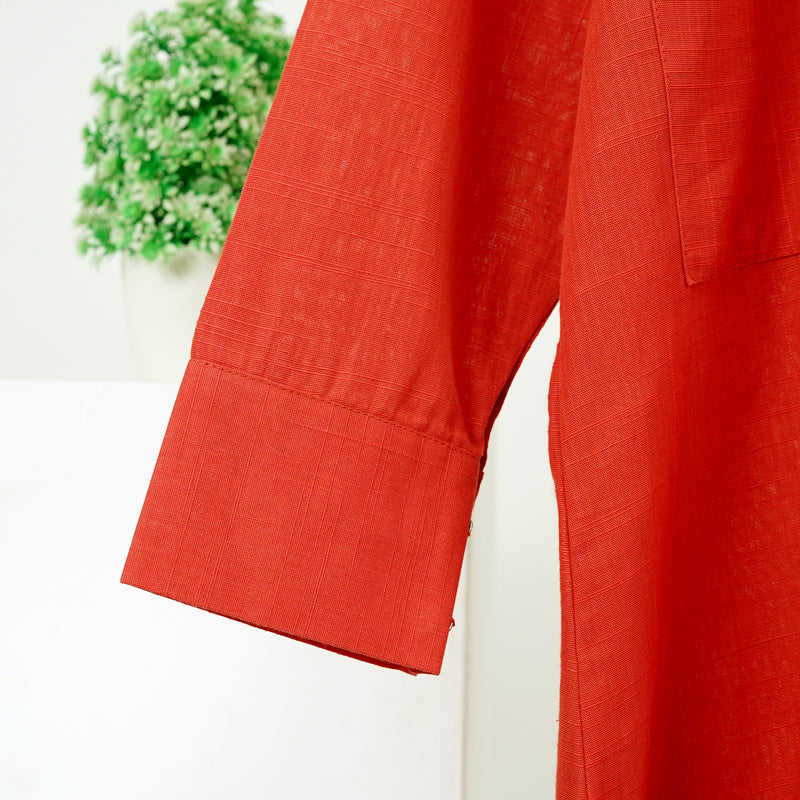 Terracotta Khadar Suit - Image 4