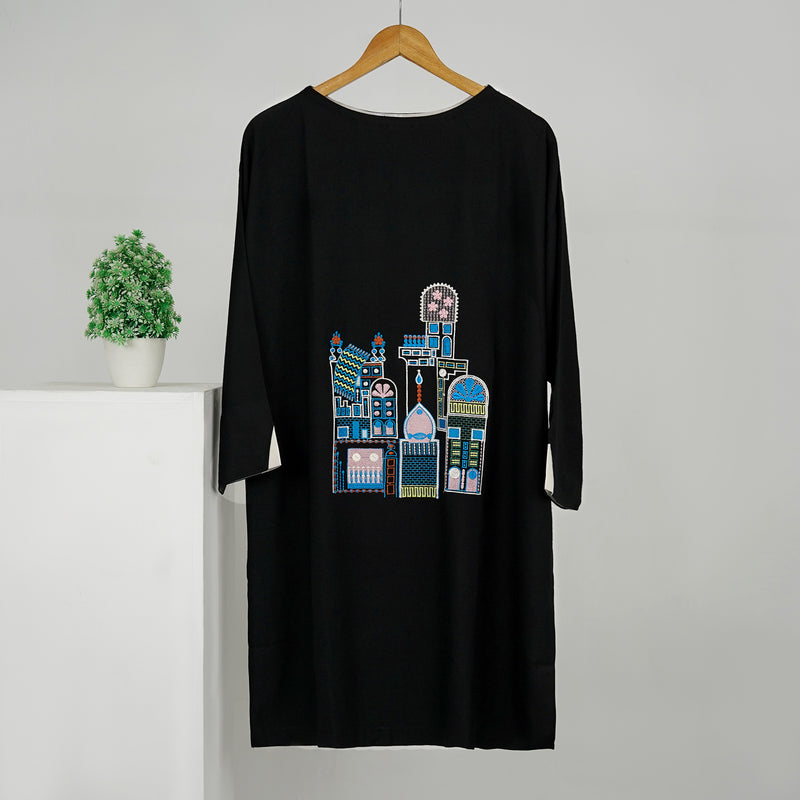 Black Embroidered Shirt - Image 4